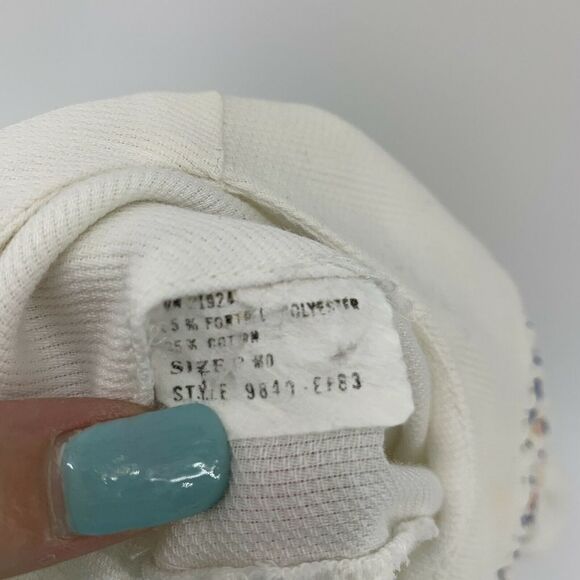 Vintage Smocked Open Back 12M Dress White - Picture 9 of 9